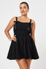 Black Embossed Corset Dress - Trixxi Clothing