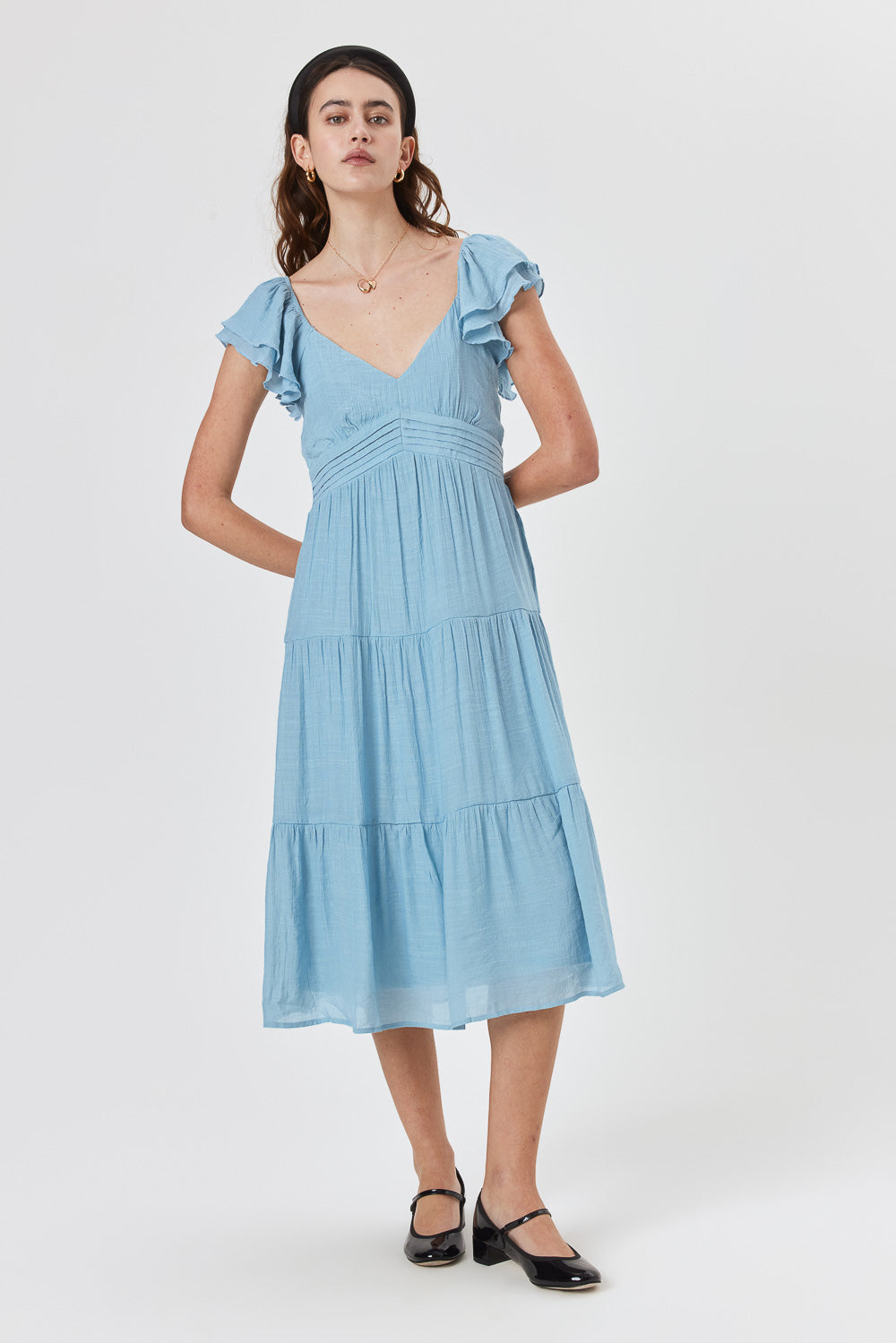 Polka Dot Long Sleeve Dress - Trixxi Clothing