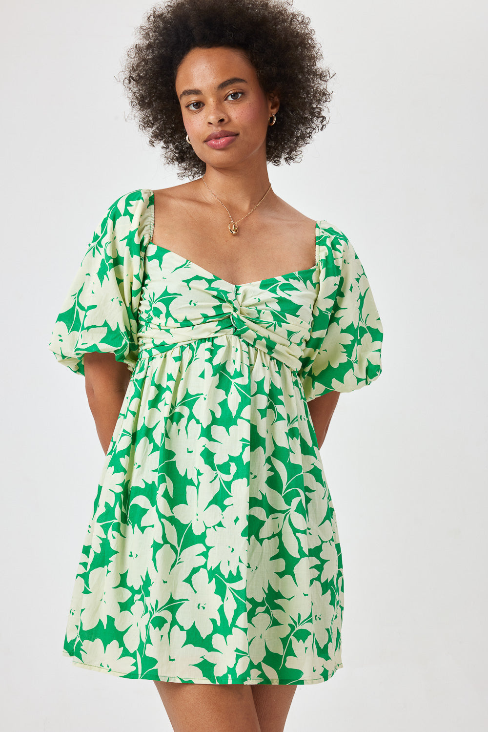 Red Flutter Sleeve Dress - Trixxi Clothing